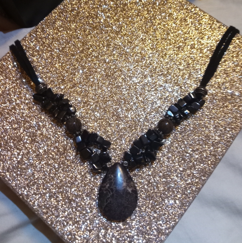 Adjustable Handmade Stone Necklace
